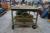 Arbejdsbord/værkstedsbord på hjul, 100 cm x 138 cm 
