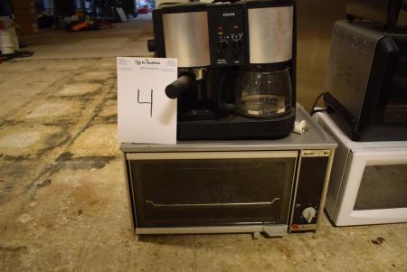 Coffeebrewer marked. Krups + mini oven marked. Kervel