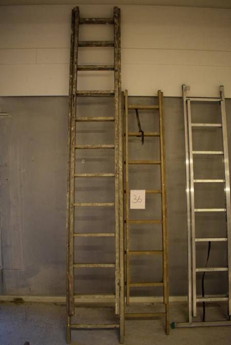 2 pcs. extension ladders rise +