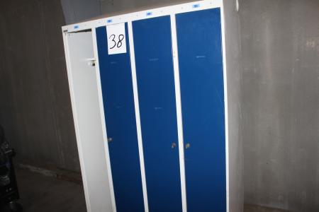 Changing cabinet with 4 rooms 120x60x188 cm missing door