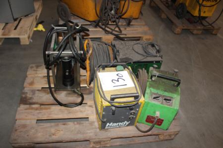 Palle with electrode welding cable drum and more.