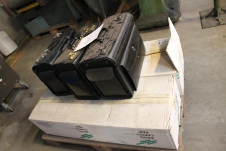 50 stk bates cargopak surings luftpuder 100x120 + 3 stk værktøjs kufferter.