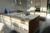 Køkkenmiljø, Køkken, laminatbordplade m/underlimet vask, Blanco bl.batteri 283x120/60 Højskabe 180x211 cm, Bemærk venligst: KUBER MEDFØLGER IKKE