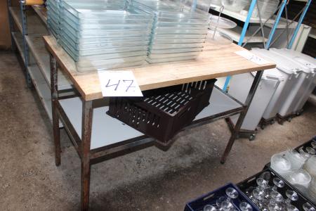 Table with cutter block 1250x635x30 mm table height 900 mm