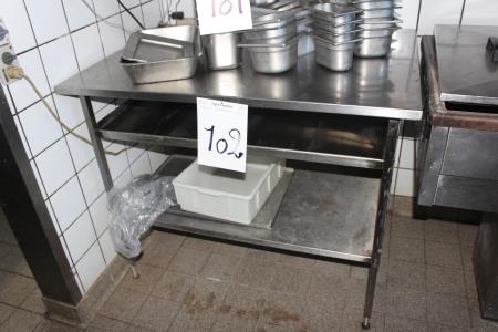 Stainless steel plate 110x79x90 cm