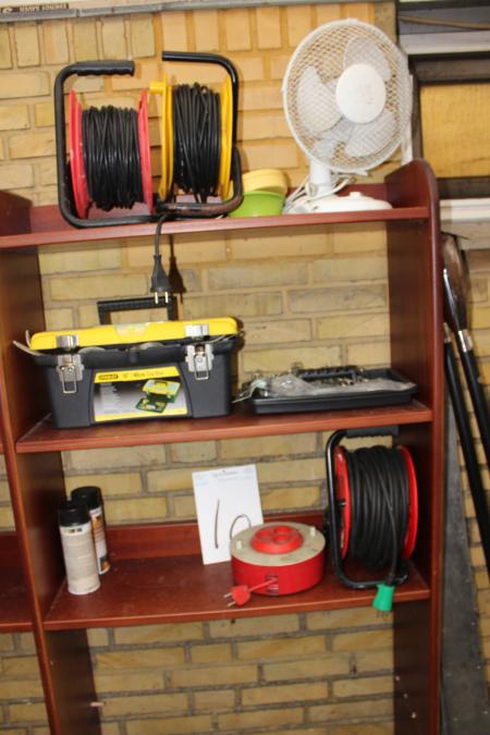Cable reels, tool box and more.