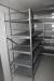 Cooling room width 380 Depth 310 height 210 cm with shelves.