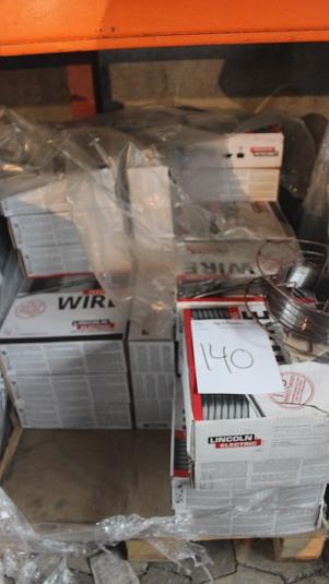 3 boxes Lincoln Electric welding wire 1.2 mm 16 kg per box.