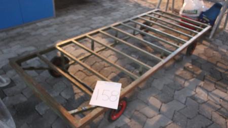 Pushcart missing guide rod of solid nylon wheels 175x200 cm
