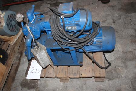 Pump with control box.