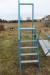 5 Schritt Treppe mit flachem Boden-Trittplatte, mit der Reling in 225 cm Länge Treppe