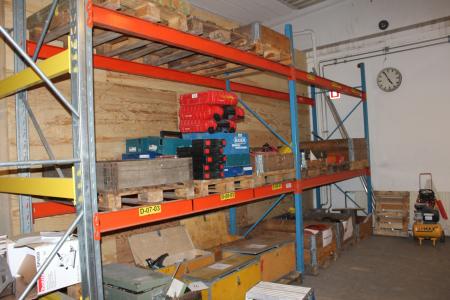 Pallet racking with 3 pieces. rise + 8 pcs. stringers