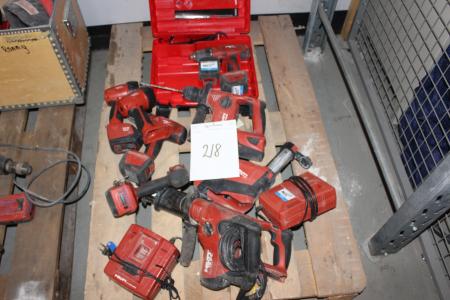 Pallet with div. Hilti power tools