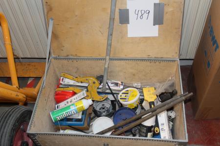 Box with various tools