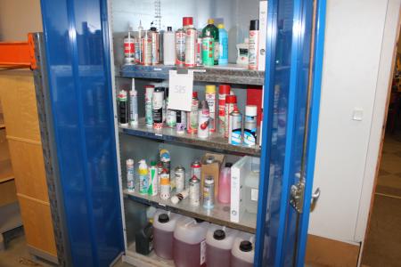 Contents in Chemistry cabinet