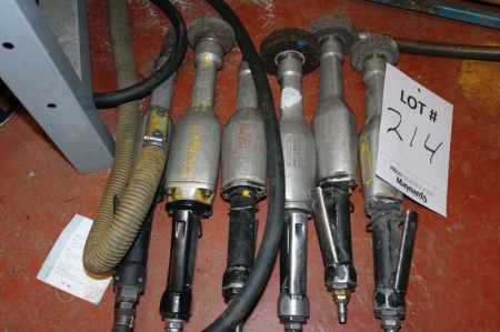 (6) air tools: die grinders, Atlas Copco
