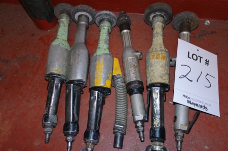 (6) air tools, die grinders