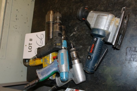 (4) air angle grinders + (1) padsaw, Bosch