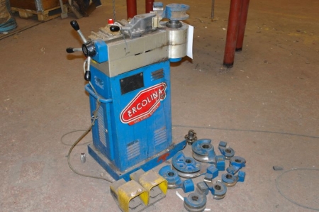 Electrical tube bender, Ercolina Super Bender, year 2001 + (9) bending matrices