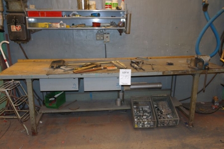 Vice bench with two drawers