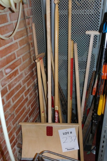 Brooms, snow shovels and more