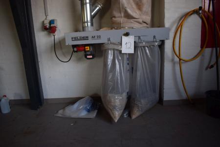 Extract filter, wall-mounted m. Two bags marked. Felder AF22