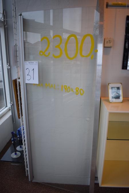 Shower door, max dimensions: 190x80 cm