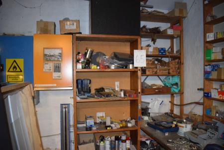 Work / bookcase, 3 pcs creating + content, various drills, tools, nails and screws.