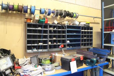 Content of tool assortment shelves on wall cable rolls file set is not included.