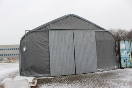 Telthal brand Dancover 8x11 meter height approximately 5.5 meters with flanges.