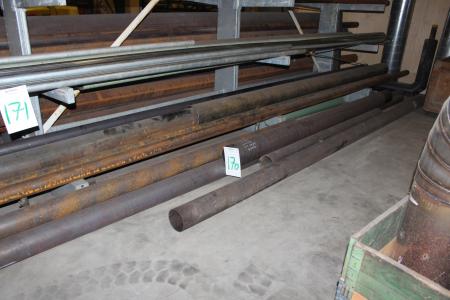 Party steel pipes different sizes.