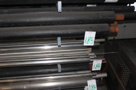 Stainless steel pipe on 1 shelf from 4-6 meters.