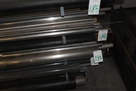 Various stainless steel pipes, insulated pipes and so on.