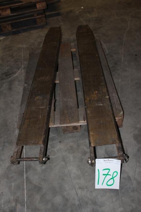2 Stück Verlängerungsgabeln für LKW max Breite für Gabel 150 mm Länge der Gabel 190 cm