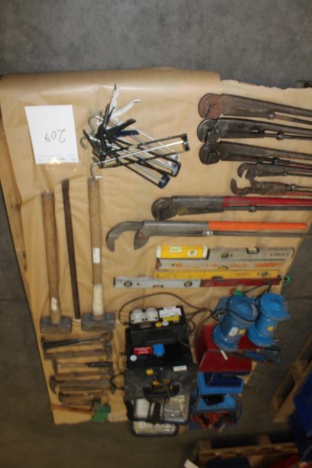 Palle with various hand tools converters and more.