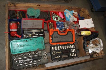 Palle with wrench kit, consumables and more.
