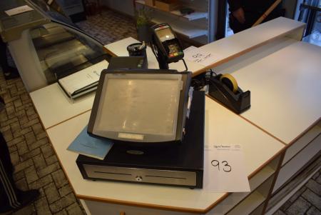 Cash register marked. QUORION Tuch 2 + credit card terminal