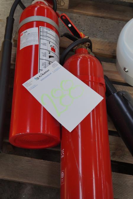 Div dispenser 2 pieces carbon dioxide fire extinguisher 6kg