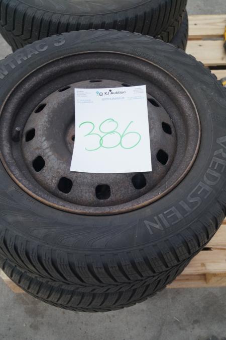 4 pcs. wredestein winter tires 185/60 14 "Tuil fiat
