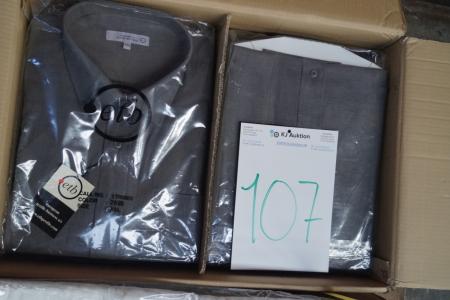 10 stk XXL skjorter mørke grå (NYE)