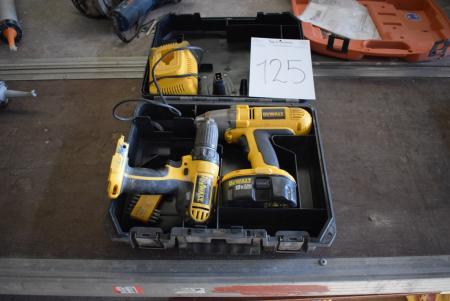 Impact wrench, drill, let cordless marked. DeWalt