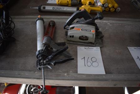 Circular saw marked. Holzher incl. chisels