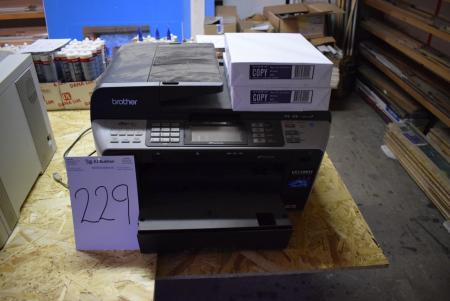 Drucker mit Scanner und Fax, Mobilfunk gekennzeichnet. Brother MFC 6890 CDW