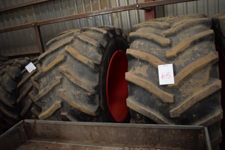 2 pcs. 1100/45 R46 tires