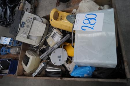 Pallet of laptops, printers, calculators, coffee makers, telephones M. M (condition unknown)