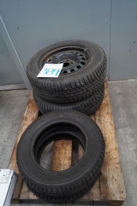 2 Stück Reifen 185/80/13 ungenutzt + zwei Reifen mit Felgen 205/65 / R15