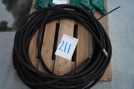 About 35 m. The hydraulic hose (unused)