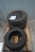 2 pieces tires 185/80/13 unused + two tires with rims 205/65 / R15