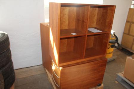 2 pcs. bookcases + 1. drawer