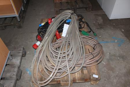 Electrical cables + water hoses